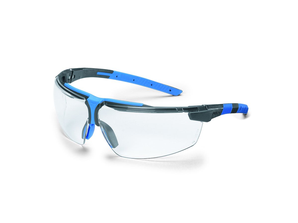 UVEX Schutzbrille i-3, anthrazit/blau PC farblos, supravision HC-AF 9190.275