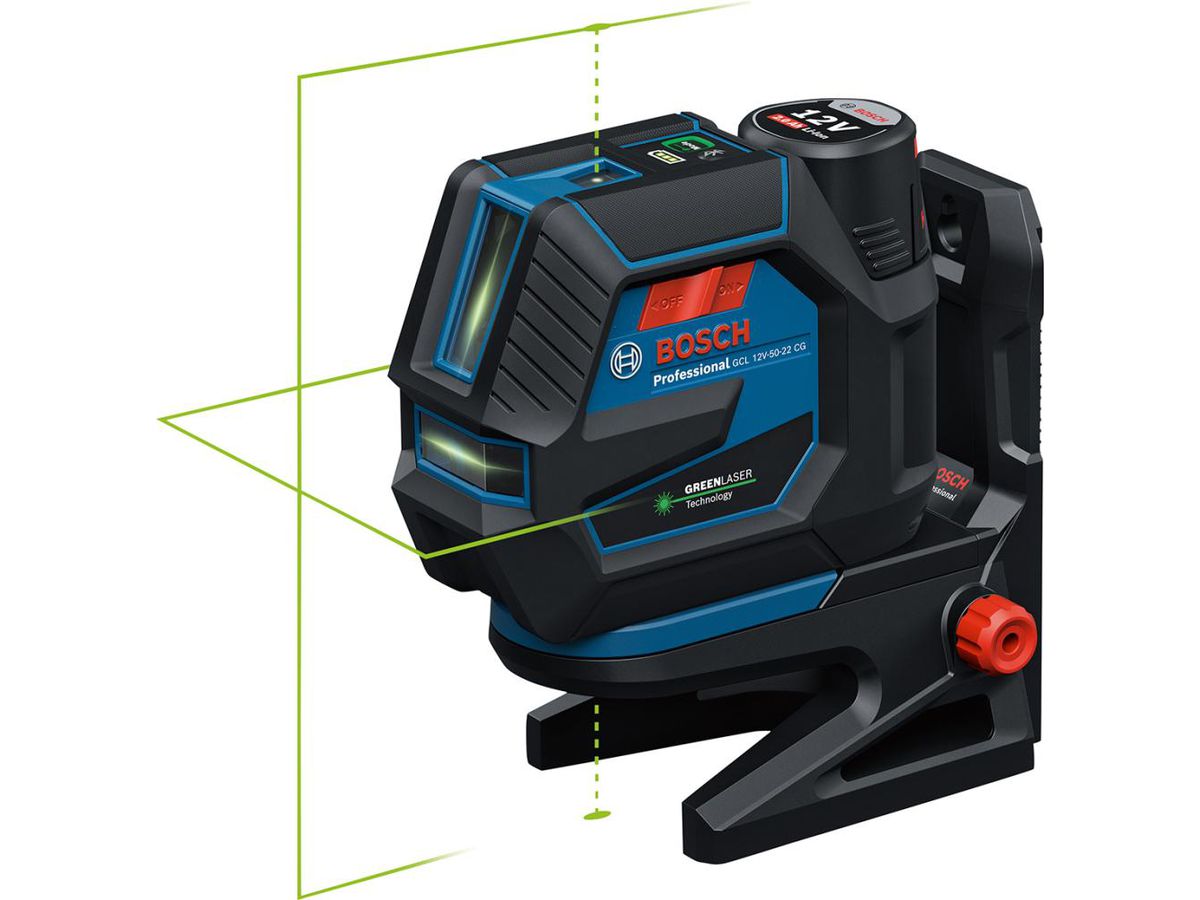 BOSCH Linienlaser GCL 12V-50-22 CG RM20, 12V, L-BOXX