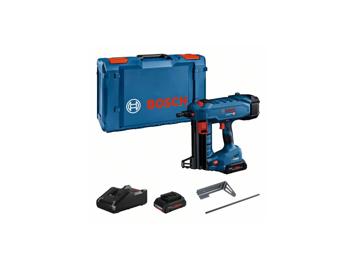 BOSCH Akku-Betonnagler GNB 18V-38 2xProCore 18V/4,0 Ah, Ladegerät, L-Boxx