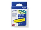 P-touch Schriftbandkassette TZE611 6mmx8m laminiert sw auf ge