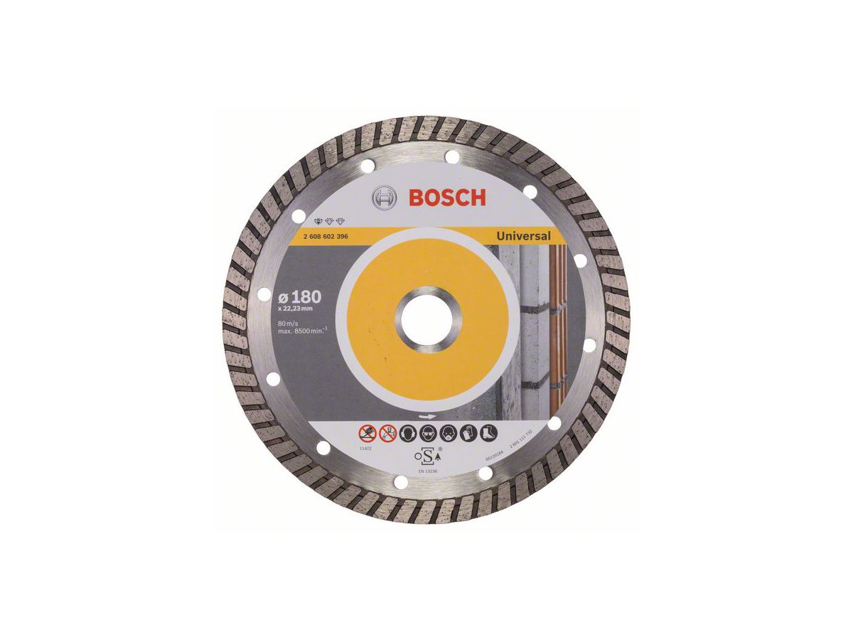 BOSCH Diamanttrennscheibe Standard for Universal Turbo 180x22,23 mm