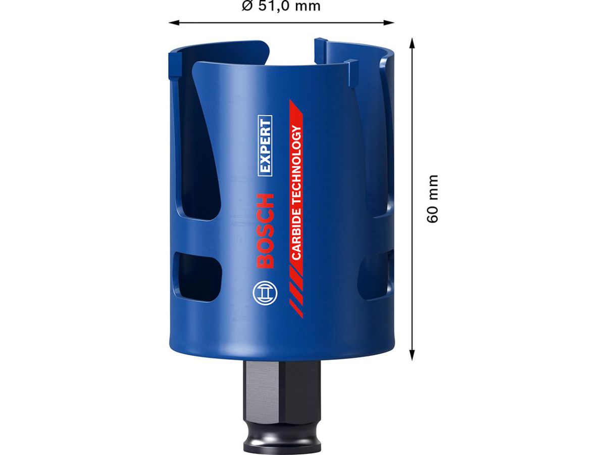 BOSCH Lochsäge EXPERT ConstructionMat 51 mm