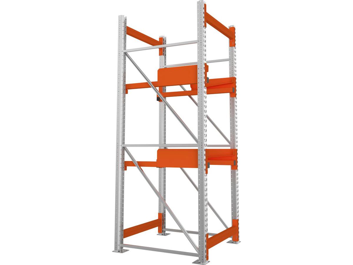 META Kabeltrommelregal Feldlast 4000kg Grundfeld Verzinkt B900Xt1100Xh2700 mm