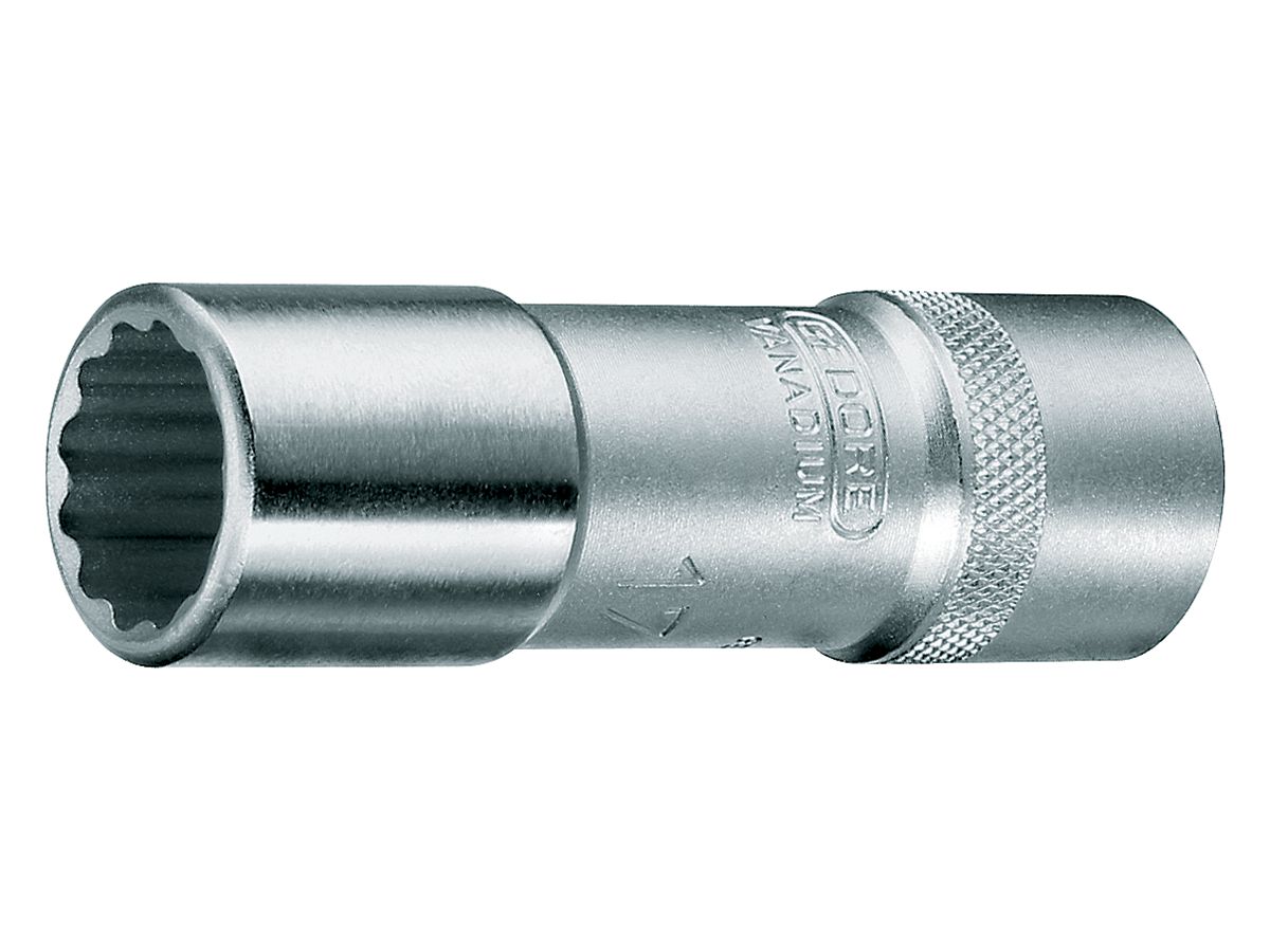 Socket wrench insert 1/2" 27 x82 mm bi-hex Gedore