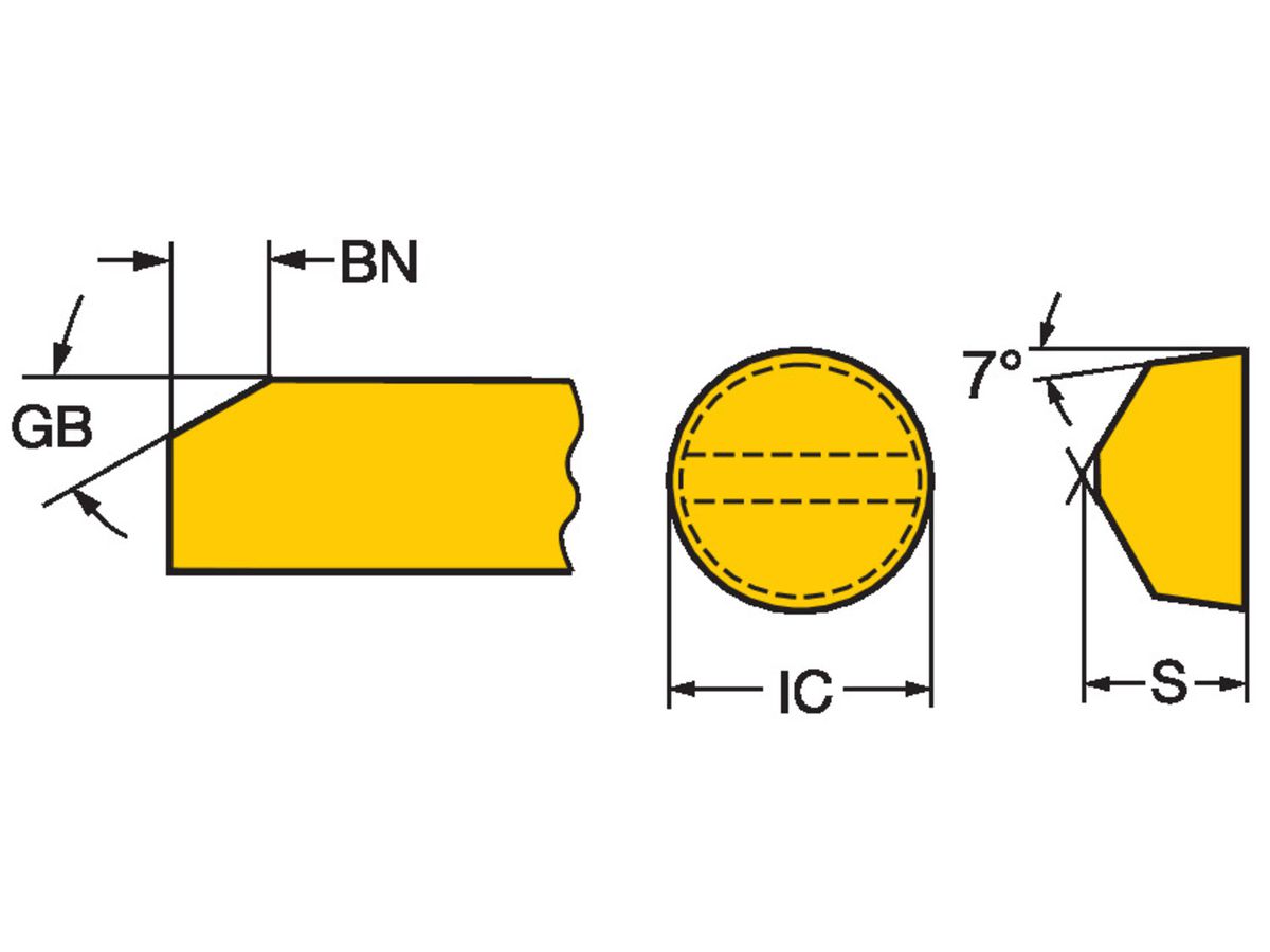 COROMANT T-Max Schneidplatte zum Drehen RCGX120700K15015650