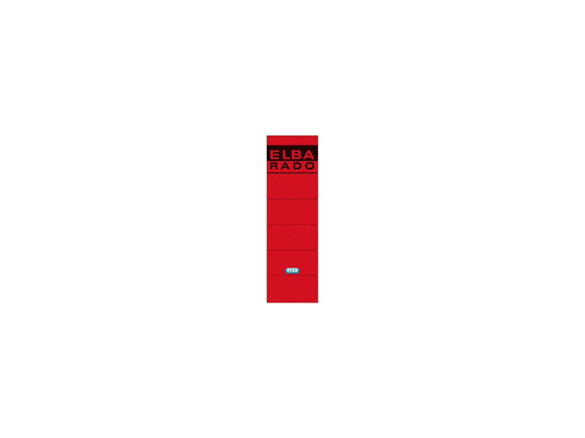 ELBA Ordneretikett 100420950 breit/kurz sk rot 10 St./Pack.