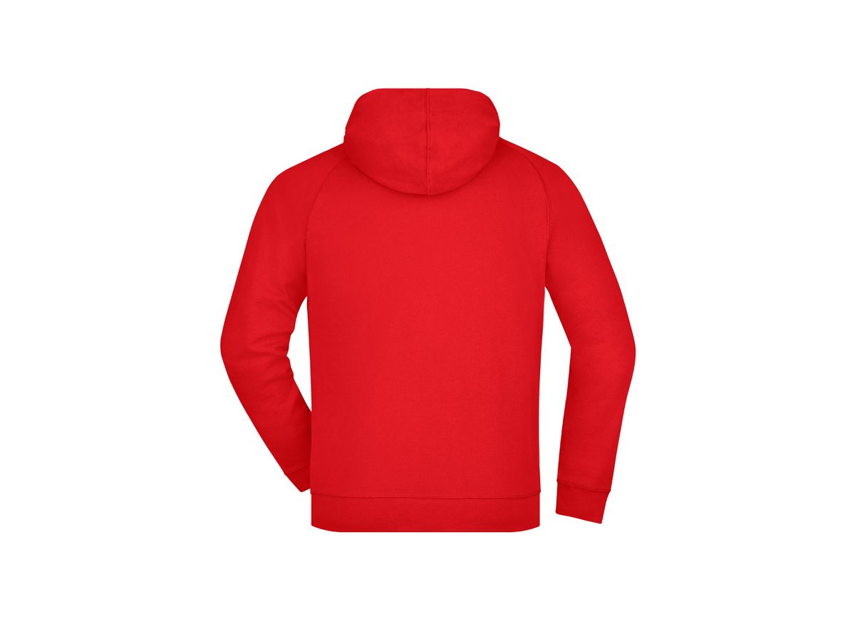 JN Hooded Jacket JN059 100%BW, red, Größe 2XL