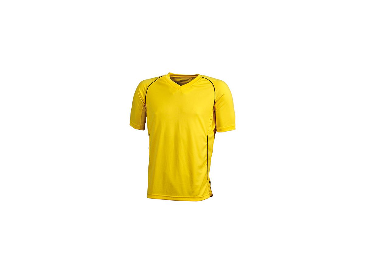JN Team Shirt JN386 100%PES, yellow/black, Größe L