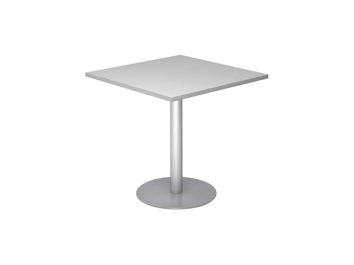 Besuchertisch Grau/Silber 800x800 mm