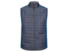 JN Men's Knitted Hybrid Vest JN740 royal-melange/anthracite-melange Gr. S