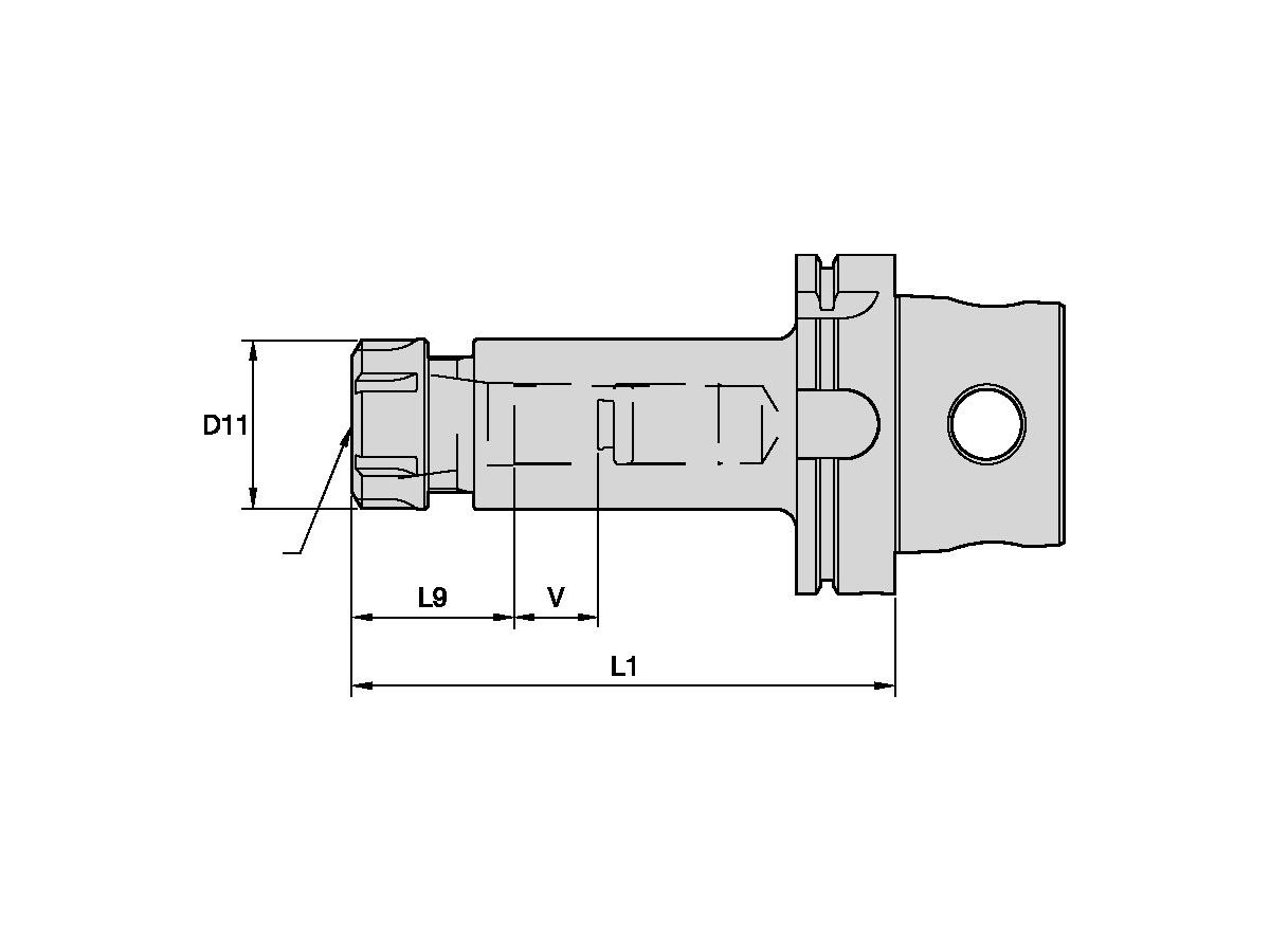 KM SYSTEMS KM4X63ER40065M KM4X63 ER40 SPANNZANGENFUTTER L= 65MM ME