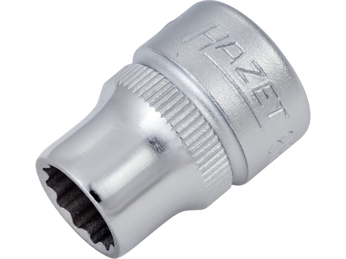 Socket wrench insert 3/8" 9mm bi-hex DIN3124 Hazet
