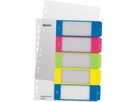 Leitz Register WOW 12410000 DIN A4 1-5 volle Höhe PP farbig