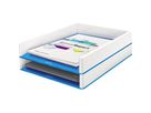 Leitz Briefkorb WOW 53611036 DIN A4 PS weiß/blau