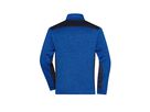 JN Strickfleece Jacke royal-melange/navy 100% Polyester 280g/m JN 862 Gr. M