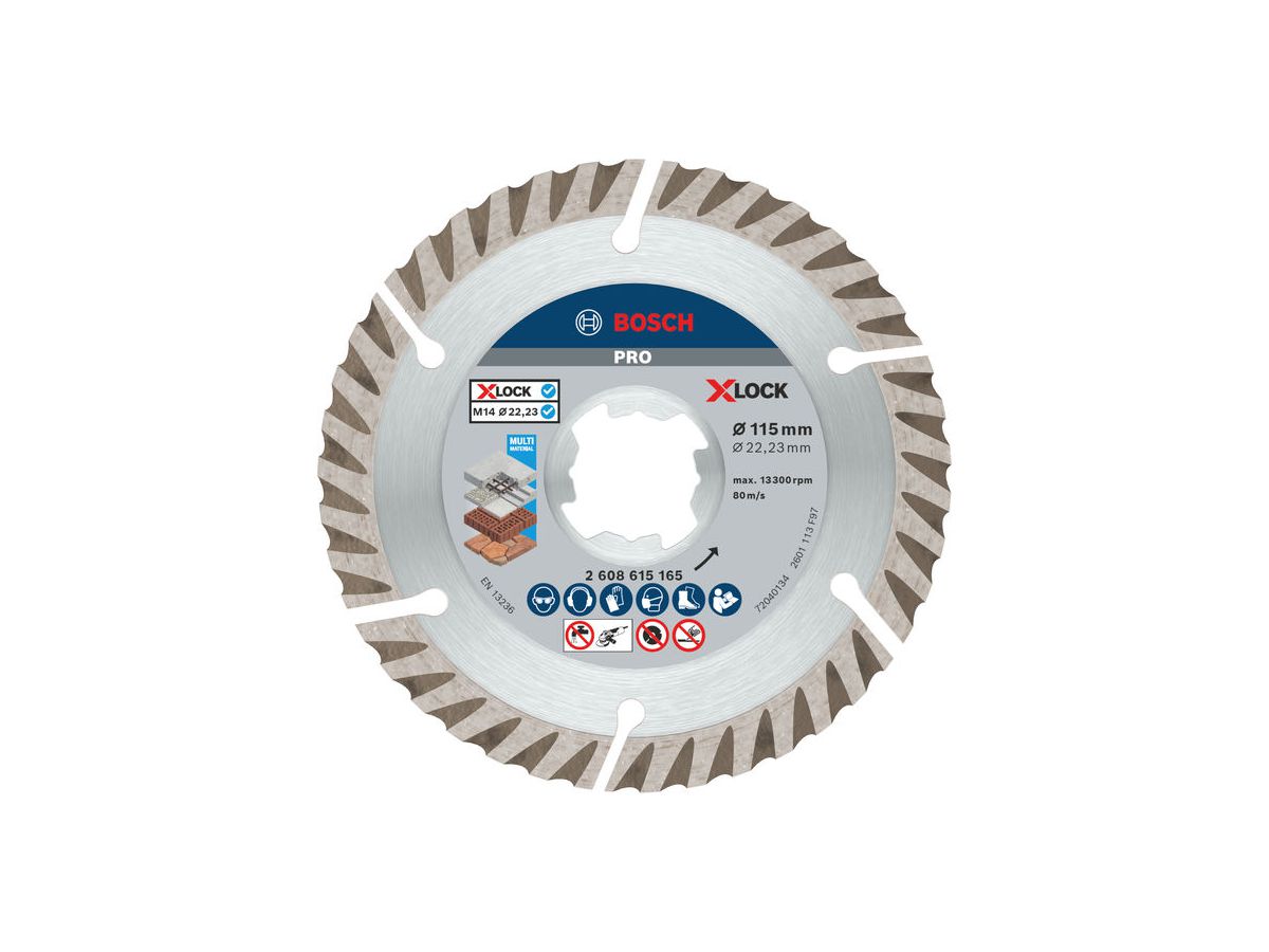 BOSCH X-LOCK DIA-Trennscheibe 115x22,23 Sf. Univ.