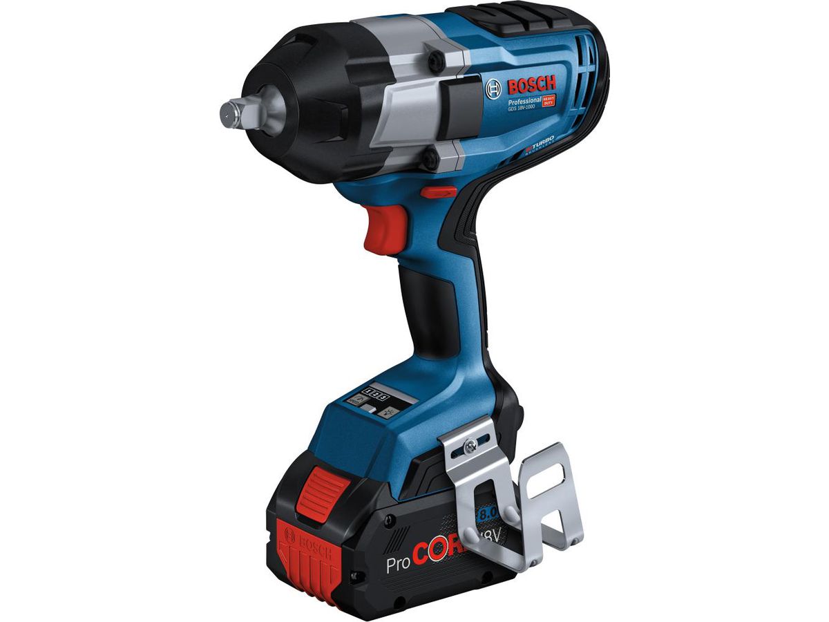 BOSCH Akku-Schlagschrauber GDS 18V-1000, 2x8,0 Ah, Ladeger., L-BOXX