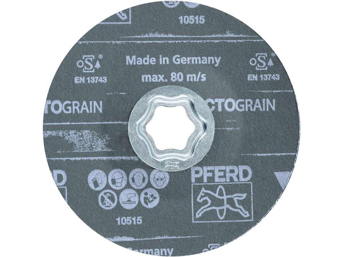 Pferd Fiberschleifscheibe CC-FS 125mm STEEL VICTOGRAIN K 80+