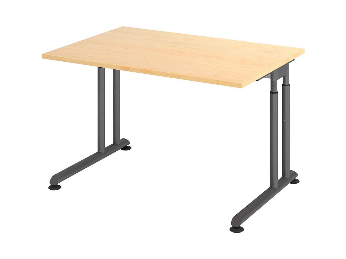Schreibtisch C-Fuß 1200x800 mm Ahorn