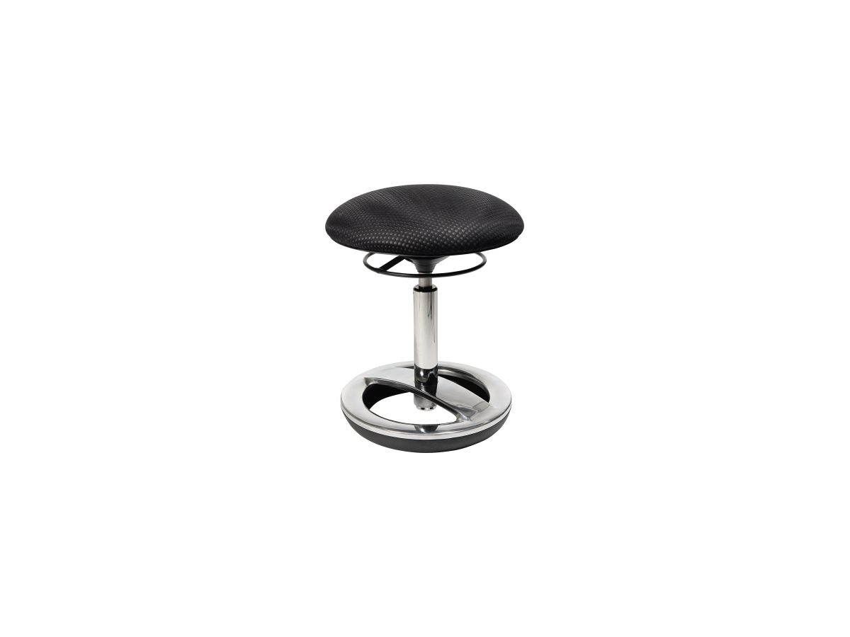 TOPSTAR Hocker Sitness Bob SU49BR0 Fuß chrom Bezug schwarz