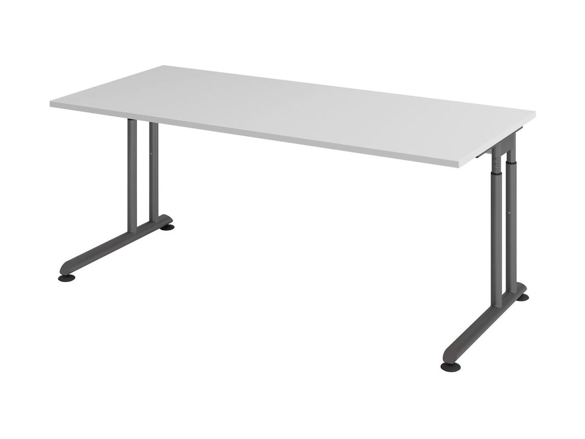 Schreibtisch C-Fuß 1800x800 mm Grau
