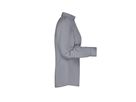 JN Ladies Business Shirt Longsleeve JN641, steel Gr. XS