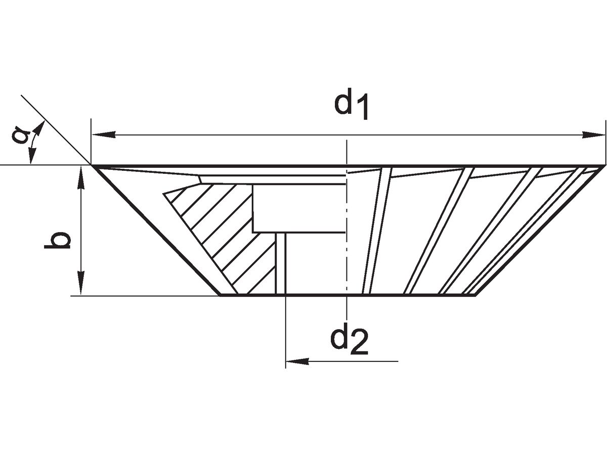 Winkelfräser D842 - A HSS 45 Grad 80 x 22 mm FORMAT
