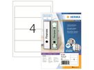 HERMA Ordneretikett 4284 kurz/breit sk weiß 400 St./Pack.