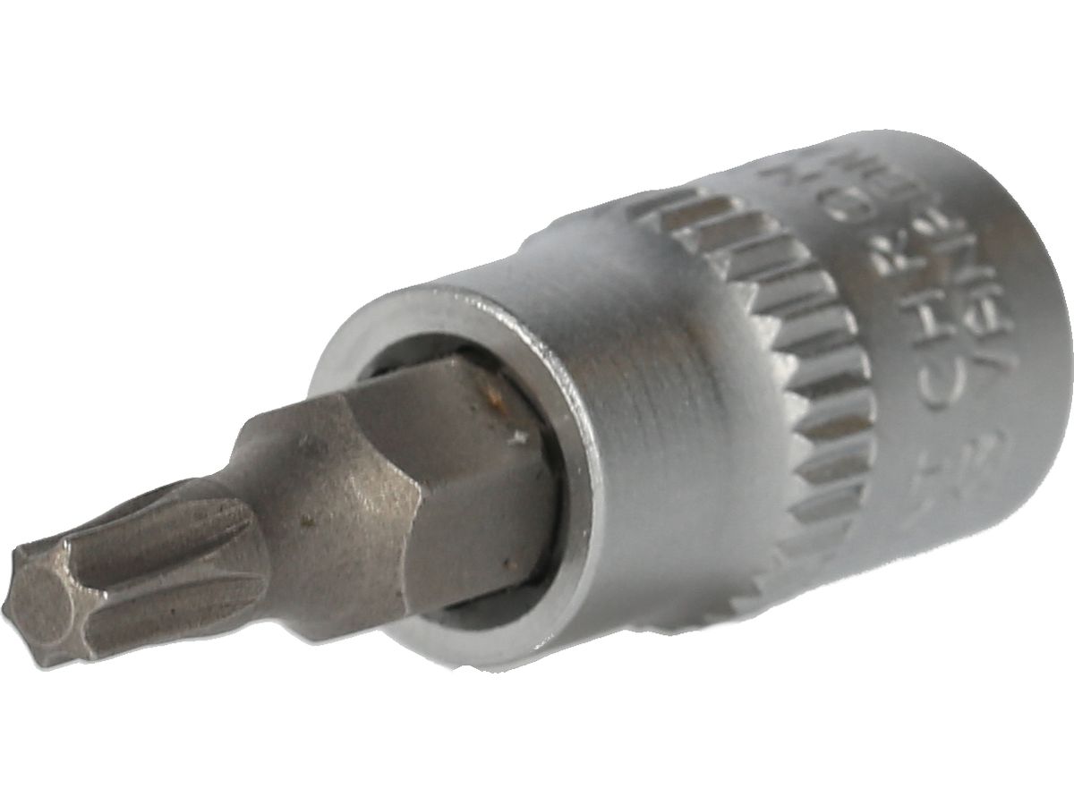 BRILLIANT TOOLS 1/4" TORX Schraubendre. Einsatz,m.Bohrung, 38mm, T20