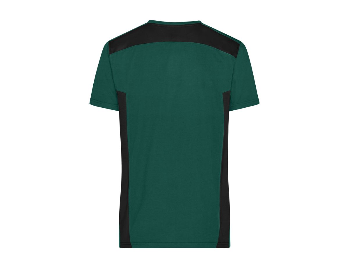 JN Men`s Workwear T-Shirt JN1824 dark-green/black Gr. S