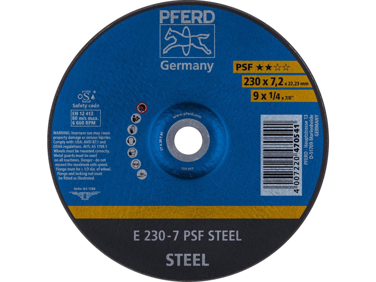 PFERD Schruppscheiben E 230-7 A 30 P PSF