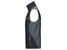 JN Workwear Vest JN822 65%PES/35%BW, black/carbon, Größe 6XL
