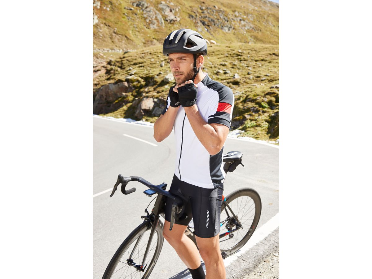 JN Mens Bike-T Full Zip JN454 100%PES, red, Größe S