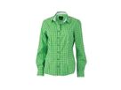 JN Ladies Traditional Shirt JN637 100% BW, green/white, Größe XS