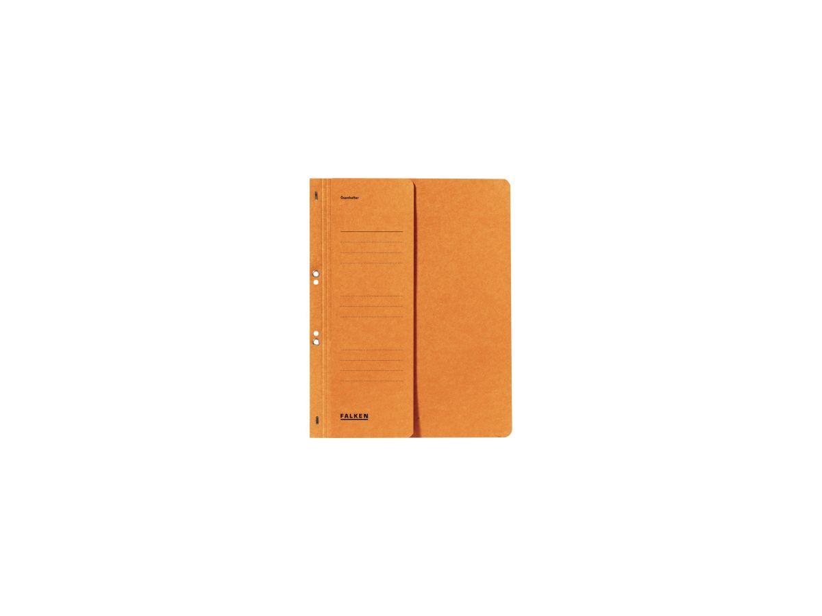 Falken Ösenhefter 80000516 DIN A4 kaufm. Heftung 250g Karton orange