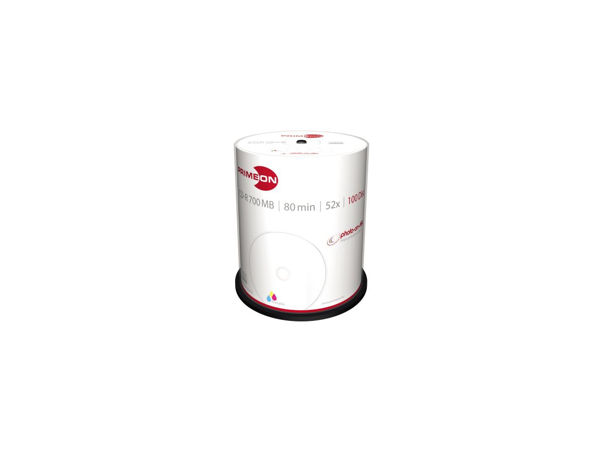 PRIMEON CD-R 2761106 52x 700MB 80Min. Spindel 100 St./Pack.