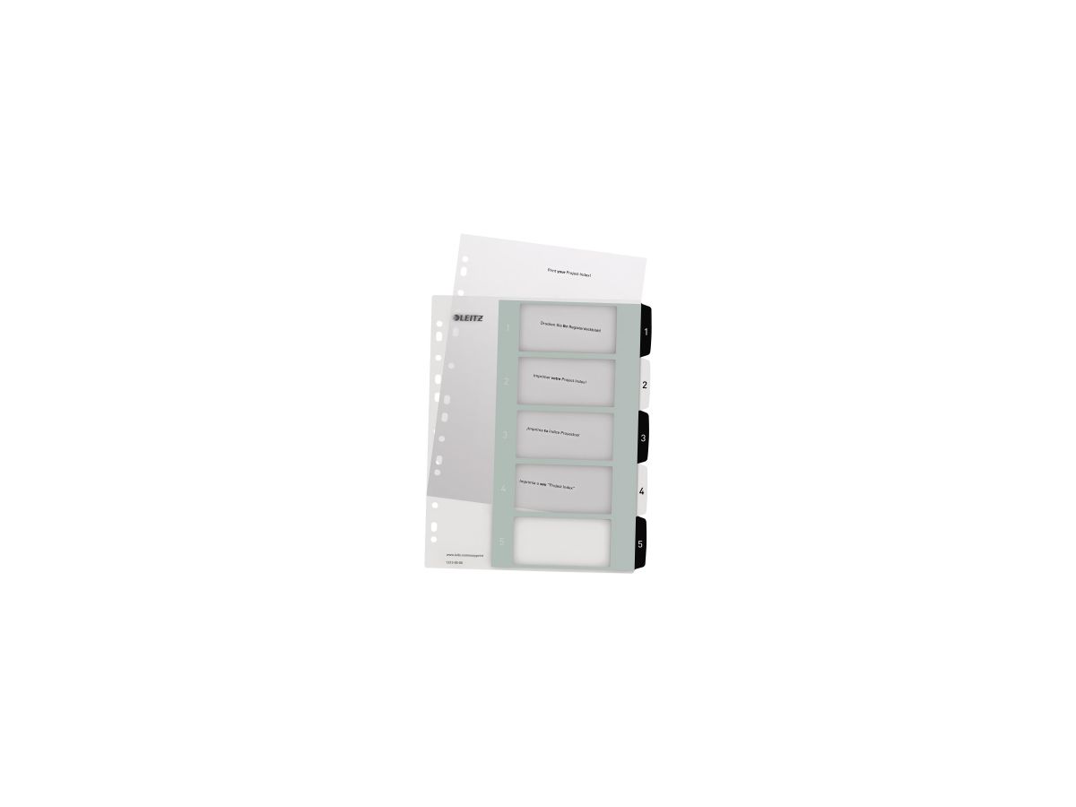 Leitz Register 12130000 DIN A4 1-5 schwarz