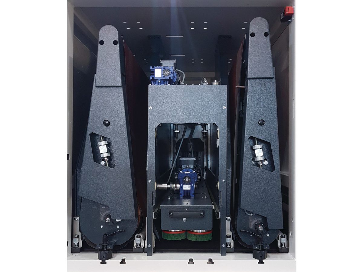 METALLKRAFT Metall-Breitband- schleifmaschine MBBS 1350-17 RXR