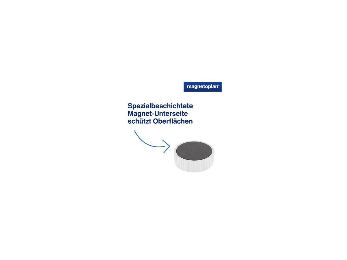 magnetoplan Magnet Discofix Magnum 1660010 34mm sortiert 10 St./Pack.