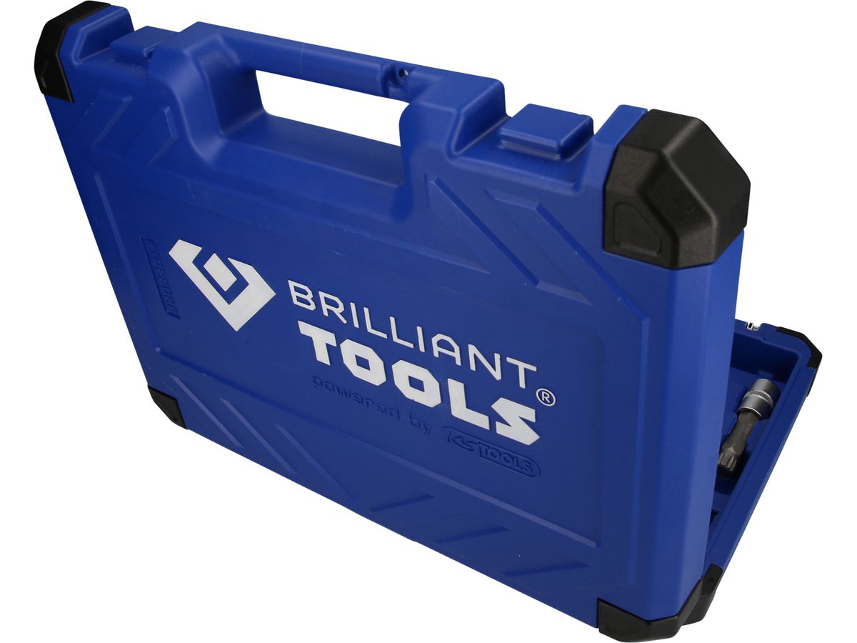 BRILLIANT TOOLS 1/2" Steckschlüssel- Satz, 26-tlg., Vielzahn Profil, XZN