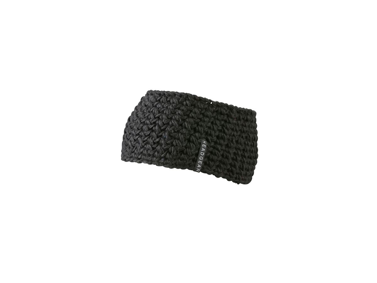 mb Crocheted Headband MB7947 100%PAC, black, Größe one size