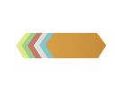 Soennecken Moderationskarte Rhombus 4881 9,5x20,5cm sort. 250 St./Pack.