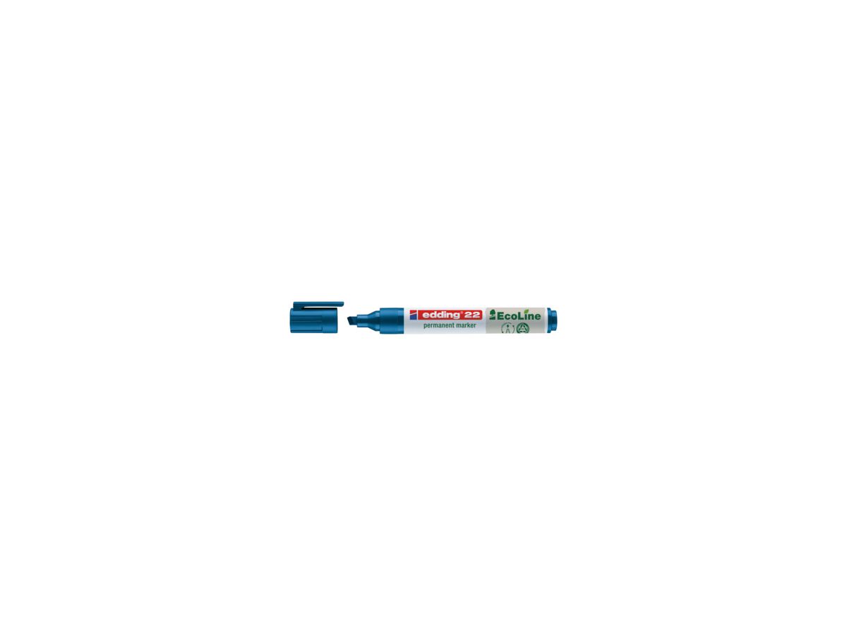edding Permanentmarker 22 EcoLine 4-22003 1-5mm Keilspitze blau