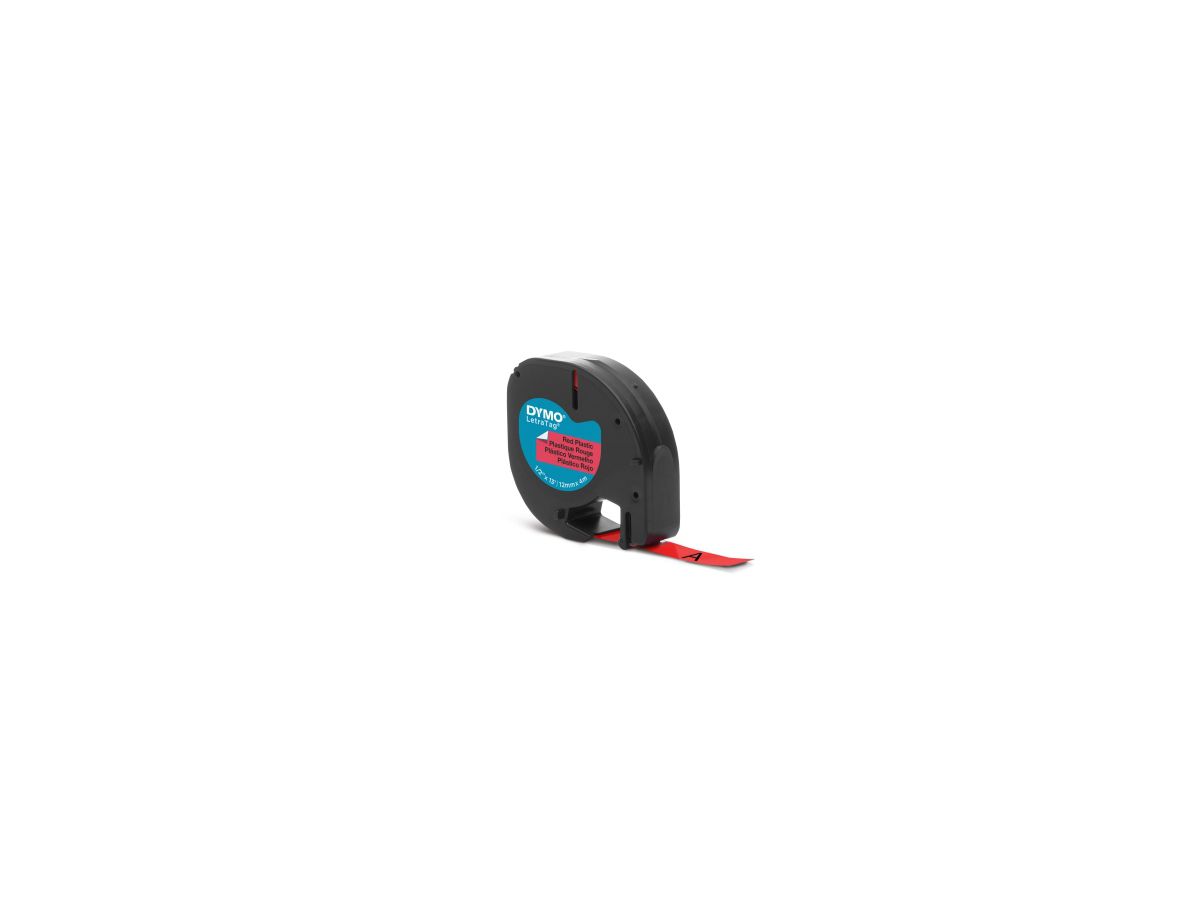 DYMO Schriftbandkassette LetraTag S0721630 12mmx4m sw auf rt