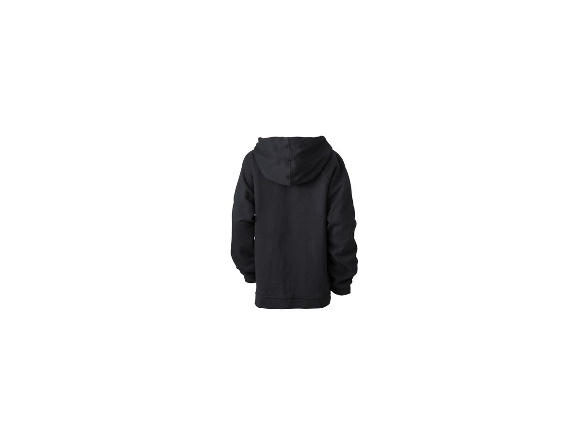 JN Hooded Jacket Junior JN059K 100%BW, black, Größe XS