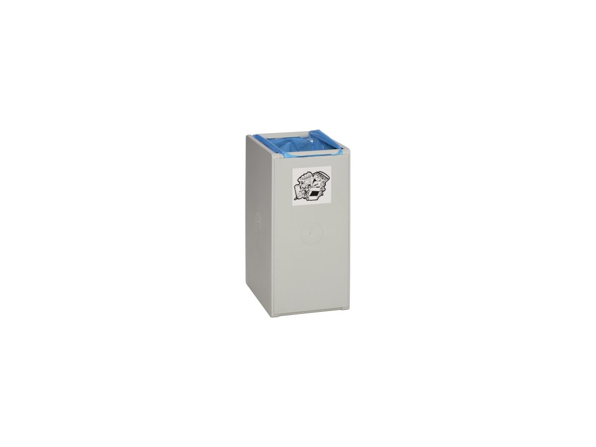 Kunststoffcontainer 40 l 1-fach ohne Deckel lichtgrau B250xT405xH570