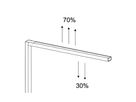 MAUL Standleuchte MAULsirius 141456 LED dimmbar 81W silber