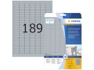HERMA Etikett Typenschild 4220 25x10mm silber 4.725 St./Pack.