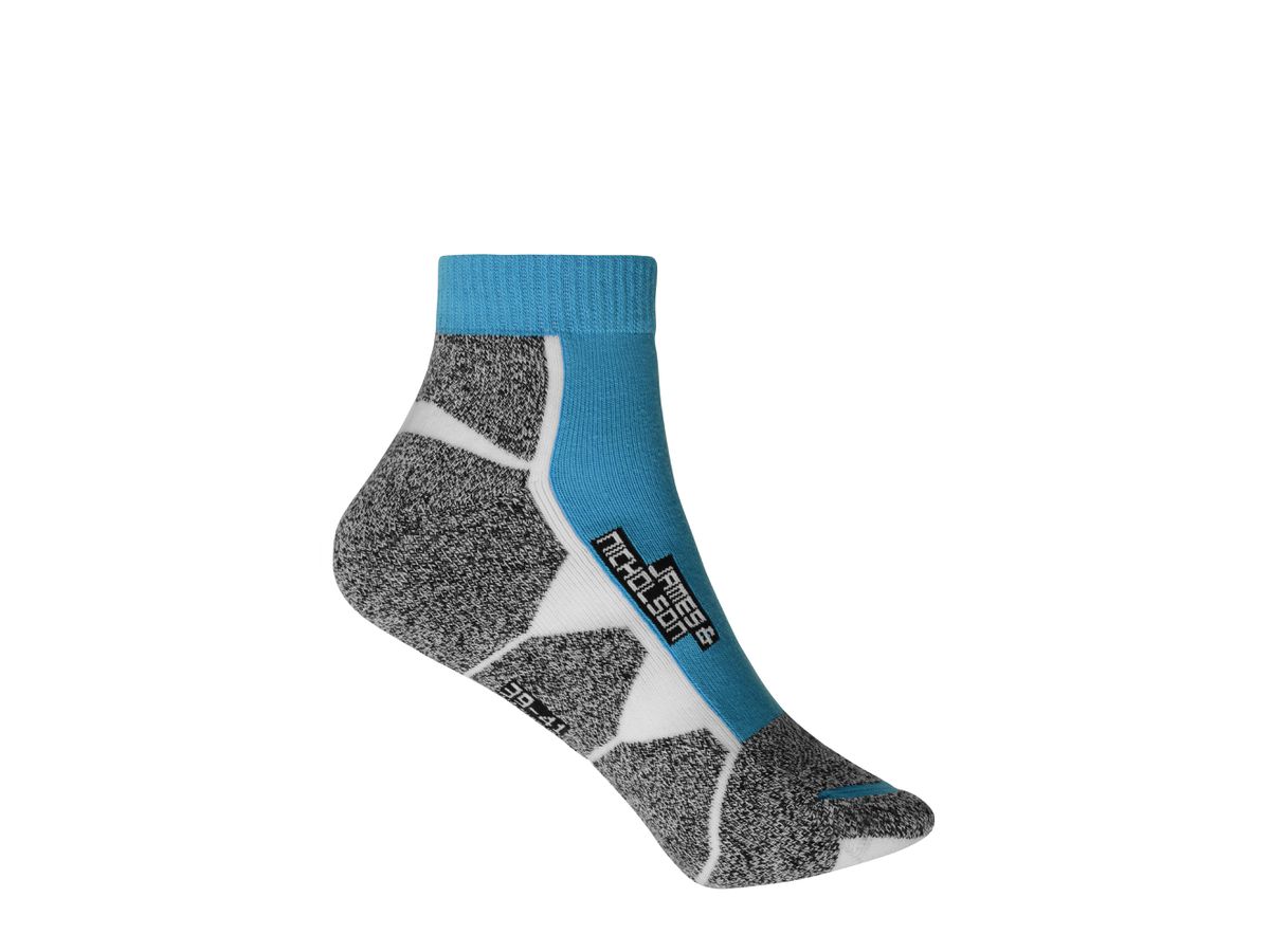 JN Sport Sneaker Socks JN214 bright-blue/white, Größe 35-38