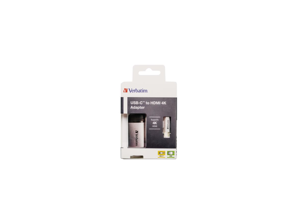 Verbatim USB Hub 49143 USB-C zu HDMI Adapter
